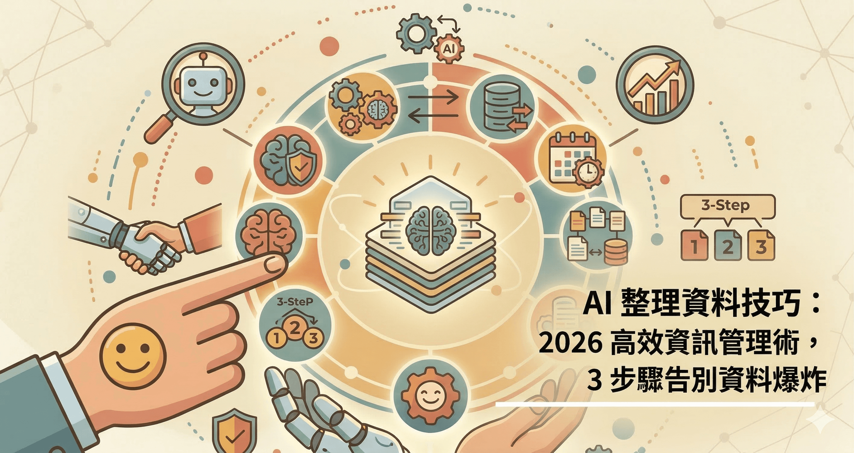 AI 整理資料技巧:2026 高效資訊管理術,3 步驟告別資料爆炸