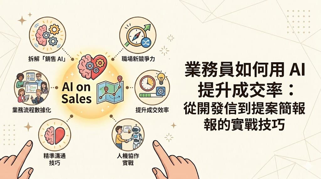 業務員如何用 AI 提升成交率：從開發信到提案簡報的實戰技巧