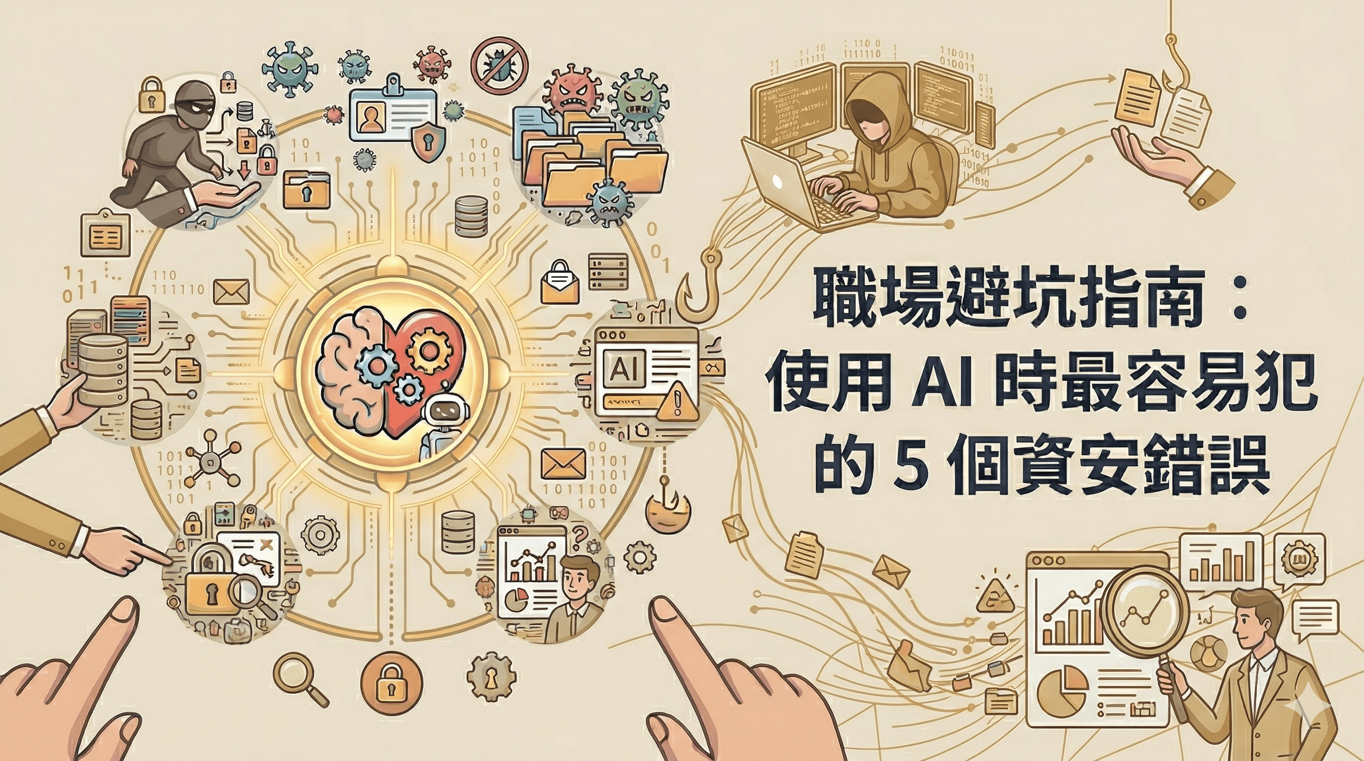 職場避坑指南:使用 AI 時最容易犯的 5 個資安錯誤